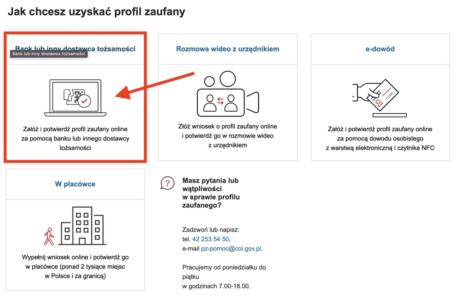 Polish Trusted Profile - proving identity via bank account